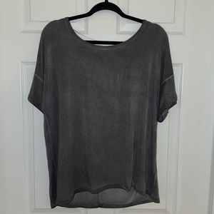 Cable & Gauge Charcoal Keyhole Back Top